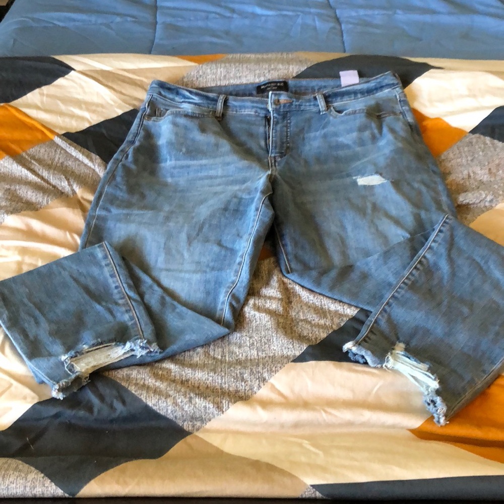 Banana Republic ripped denim jeans